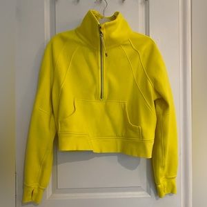 Lululemon Women’s Half Zip Top Yellow XS/S